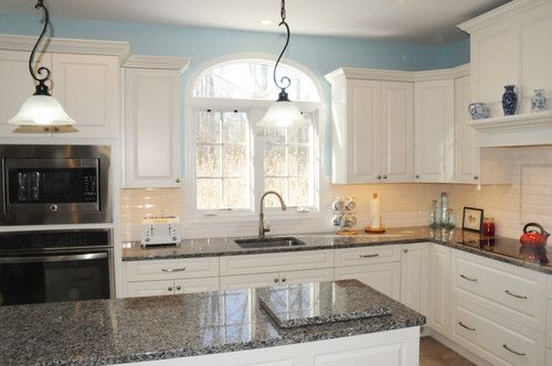 New Caledonia Granite Countertops Slab Modern Brown Gray Modern Kitchen